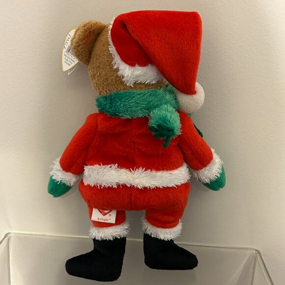 TY BEANIE BABY Kringle The Bear With Tags Retired 2004 Plush 9" - Picture 3 of 8